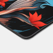 芸術的コイ魚 デスクマット (コーナー)