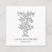 芸術的セラピスト スクエア名刺 (正面)