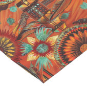 芸術的ターコイズ「複雑なエコー」テーブルランナー ショートテーブルランナー (コーナー)