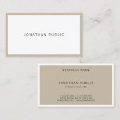 芸術的デザインシンプルミニマモダンリストエレガント 名刺 (正面/裏面)