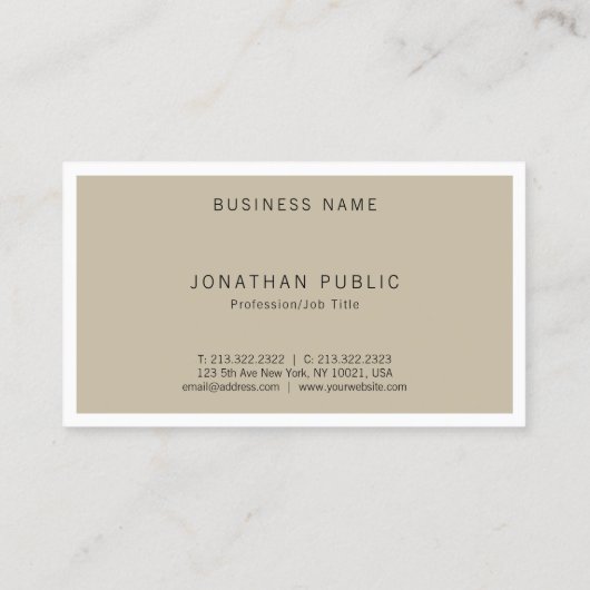 芸術的デザインシンプルミニマモダンリストエレガント 名刺 (裏面)