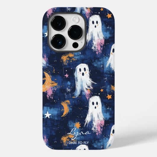 芸術的ハロウィーン – アアドゥフライ幽霊デザイン Case-Mate iPhoneケース (裏面)