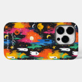 芸術的ハロウィーン – 幽霊の過去デザイン Case-Mate iPhoneケース (裏面 (横))