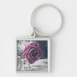 芸術的バラ キーホルダー