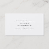 芸術的フェイク金ゴールドブラシ仕上げテクスチャ黒 名刺 (裏面)