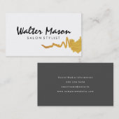 芸術的フェイク金ゴールド 名刺 (正面/裏面)