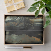 芸術的フクロウの森の水の色20x30デコページ 薄葉紙 (ギフト)