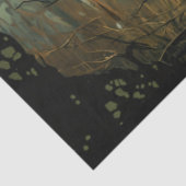 芸術的フクロウの森の水の色20x30デコページ 薄葉紙 (詳細)