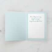 芸術的フローラの悔やみや弔慰グリーティングカード カード (内部)