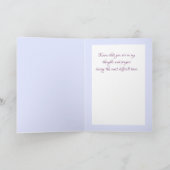 芸術的フローラの悔やみや弔慰グリーティングカード カード (内部)