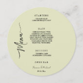 芸術的フローラエレガントセージグリーンガーデン メニュー (正面)