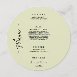 芸術的フローラエレガントセージグリーンガーデン メニュー