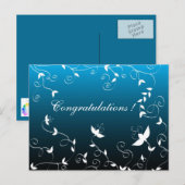 芸術的フローラデザイン ポストカード (正面/裏面)