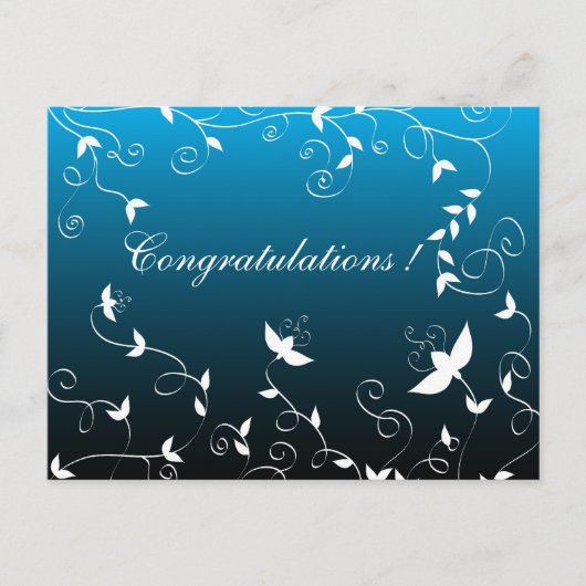 芸術的フローラデザイン ポストカード (正面)