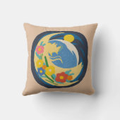 芸術的フローラ角枕 クッション (裏面)