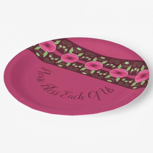 芸術的フローラ設計者 ペーパープレート (アングル)