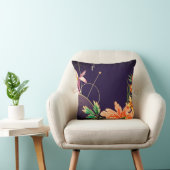 芸術的フローラ・デザイナ抽象芸術 |ナス クッション (椅子)