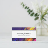 芸術的ブカラフルラシ 名刺 (スタンド正面)