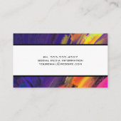 芸術的ブカラフルラシ 名刺 (裏面)