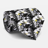 芸術的プルメリア花 ネクタイ (ロール)