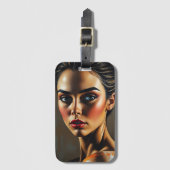 芸術的ポートレート高品質 ラゲッジタグ (正面縦)