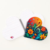 芸術的ミュージカル注カラフル記 ノートブック (内部)