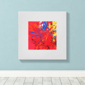 芸術的モダンデザイン キャンバスプリント (インサイチュ (ウッドフロア))