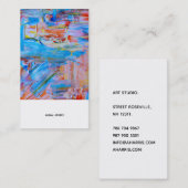 芸術的モダンプロフェッショナル 名刺 (正面/裏面)