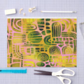 芸術的モダン抽象芸術ティッシュペーパー 薄葉紙 (クラフト)