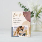 芸術的モダン抽象芸術日付ポストカードの保存 ポストカード (スタンド正面)