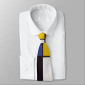 芸術的モンドリアン絵を描抽象芸術デザイン ネクタイ (タイ)