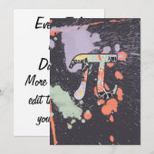 芸術的レトロパイ日 招待状 (正面/裏面)