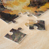 芸術的ロットワイラーパピーポートレート ジグソーパズル (側面)