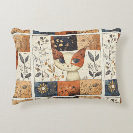 芸術的世紀半ばモダンのかわいい猫 アクセントクッション