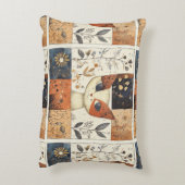 芸術的世紀半ばモダンのかわいい猫 アクセントクッション (裏面(縦))