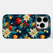 芸術的休日 – フェスティバルフローラオーナメントデザイン Case-Mate iPhoneケース (裏面 (横))