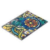 芸術的南西部の陶製ユニークカラフル ノートブック (左側)