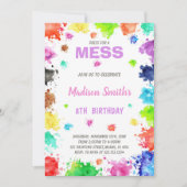 芸術的及びカラフルパーティー招待状 招待状 (正面)