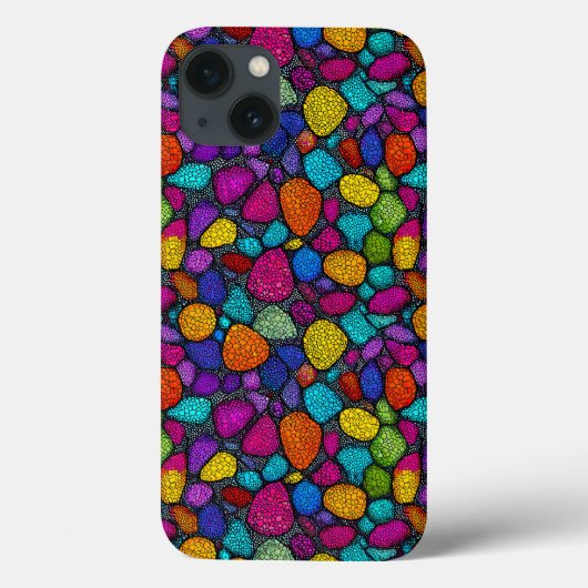 芸術的多色小石モダンな美意識 Case-Mate iPhoneケース (裏面)