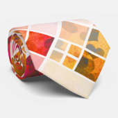 芸術的市松模様にハート ネクタイ (ロール)