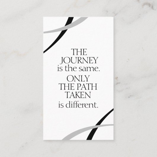 芸術的感動的白黒 名刺 (裏面)