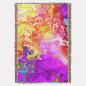 芸術的抽象芸術の爆発 スローブランケット (正面縦)