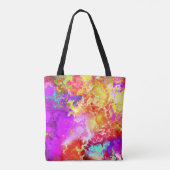芸術的抽象芸術の爆発 トートバッグ (裏面)