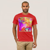 芸術的抽象芸術の爆発 Tシャツ (正面フル)