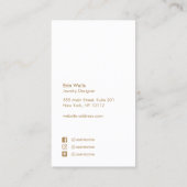 芸術的抽象芸術アクアブルー 名刺 (裏面)