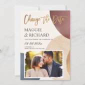 芸術的抽象芸術図形の写真の日付の変更 セーブザデート (正面)