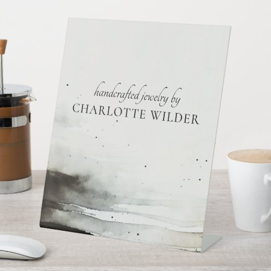 芸術的抽象芸術水色ジュエリー設計者 台座サイン (インサイチュ)