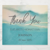 芸術的抽象芸術結婚ランドスケープ リキュールボトルラベル (シングルラベル)