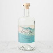 芸術的抽象芸術結婚ランドスケープ リキュールボトルラベル (正面)