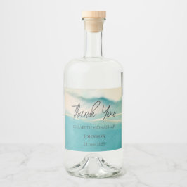 芸術的抽象芸術結婚ランドスケープ リキュールボトルラベル